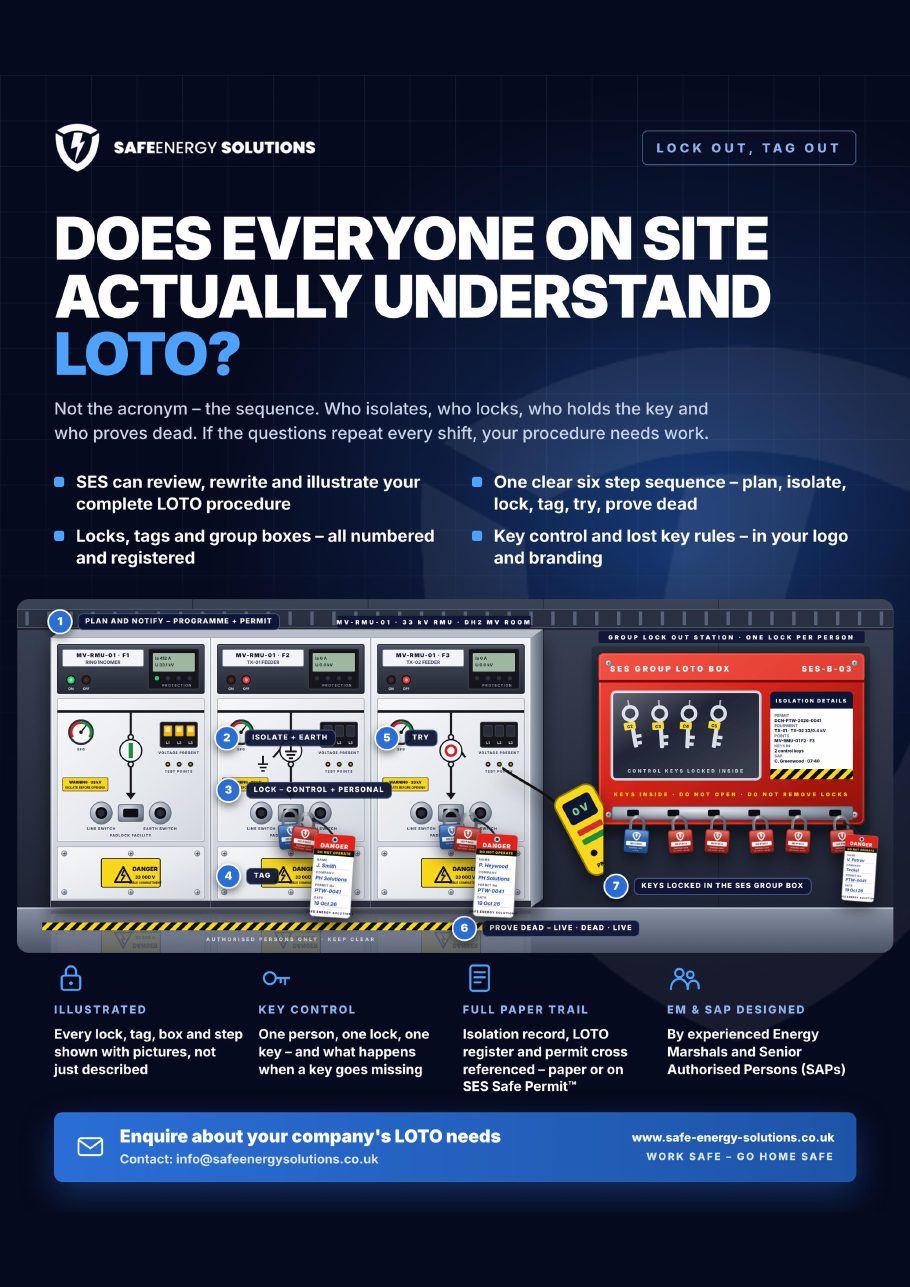 SES service: Does everyone on site actually understand LOTO?