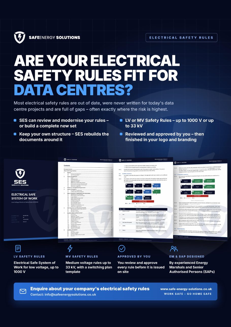SES service: Are your electrical safety rules fit for data centres?